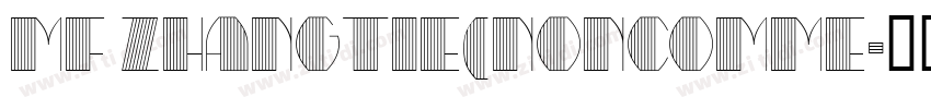 MF ZhangTie(Noncomme字体转换